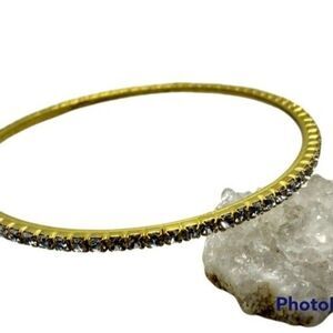 Gold glamour crystal bracelet‎